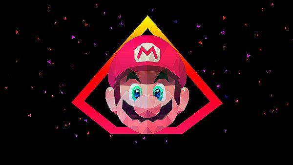 Mario Low Poly Art wallpaper