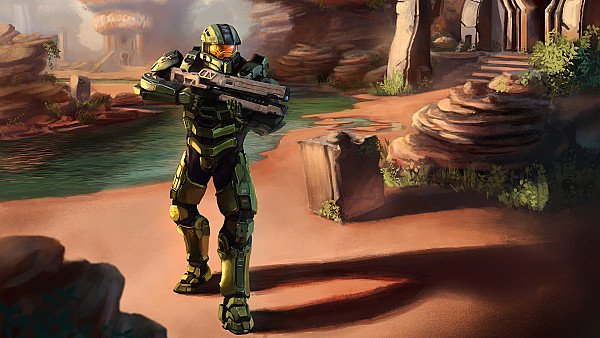 Master Chief Halo Artwork 4k 5k - hdwallpaper4k