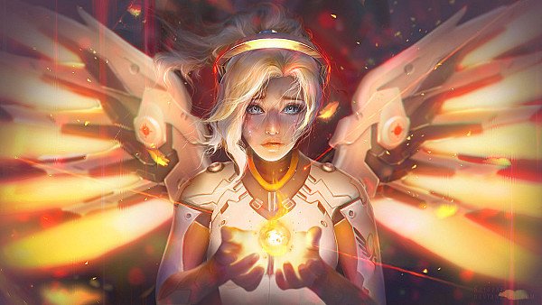 Mercy Angel Overwatch Fantasy - hdwallpaper4k