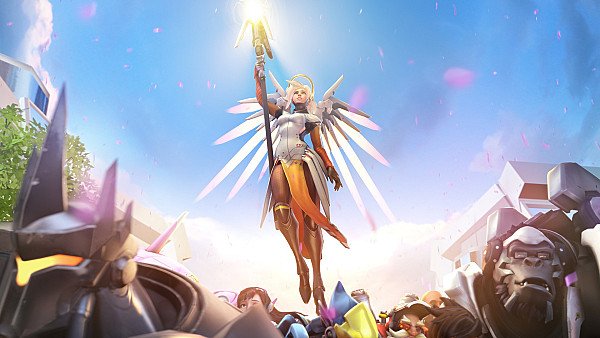 Mercy Overwatch Artwork 4k - hdwallpaper4k