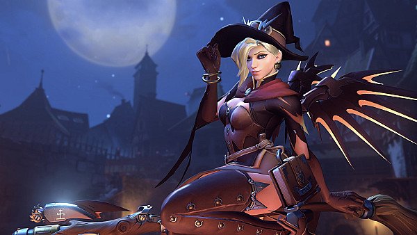 Mercy Overwatch Halloween - hdwallpaper4k