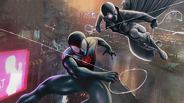 Miles Morales And Spider Noir - hdwallpaper4k