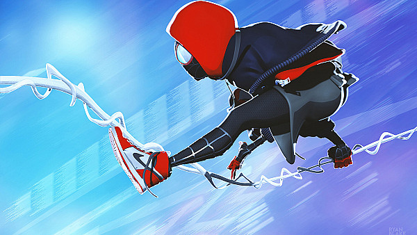 Miles Morales Jumping 4k - hdwallpaper4k