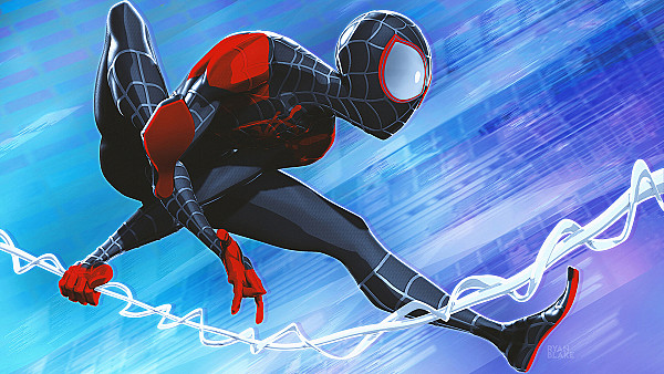 Miles Morales Jumping 4k Artwork - hdwallpaper4k