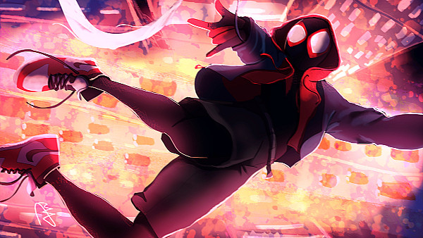 Miles Morales Spider Art - hdwallpaper4k