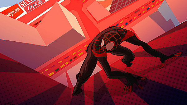 Miles Morales Wall Crawler - hdwallpaper4k