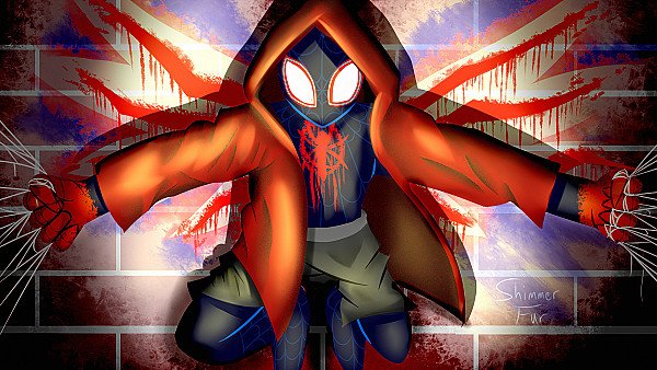 Miles Spidey Art wallpaper