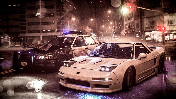 Need For Speed Acura Nsx Vs Police Car 4k - hdwallpaper4k