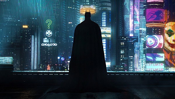 Neon Gotham Batman 4k - hdwallpaper4k