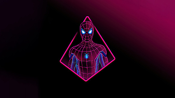 Neon Spiderman 4k - hdwallpaper4k