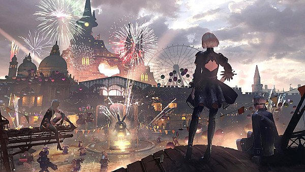 Nier Automata Festival 4k - hdwallpaper4k