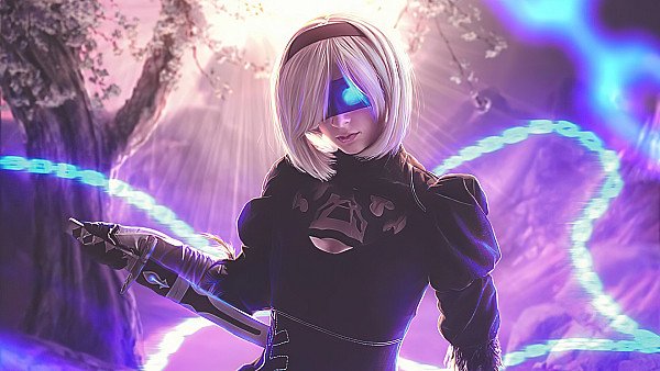 Nier Automata In Shades - hdwallpaper4k