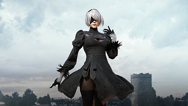 Nier Automata X Pubg - hdwallpaper4k