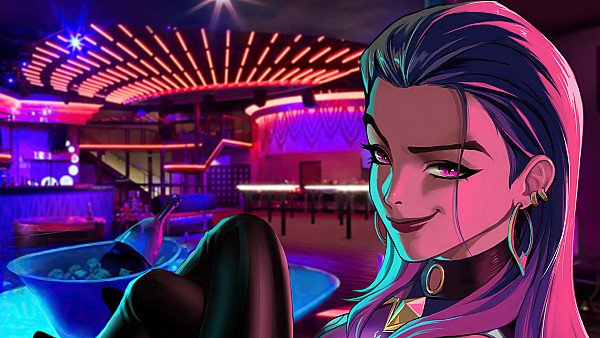 Night Life Reyna Valorant Fanart 5k - hdwallpaper4k