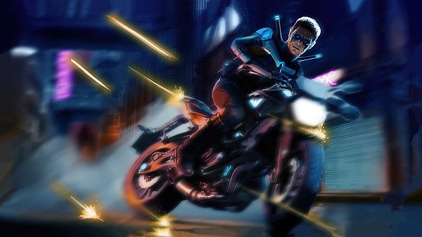 Nightwing Bike 4k - hdwallpaper4k