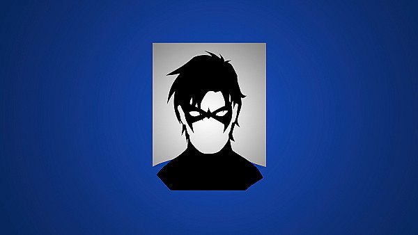 Nightwing Post Minimal Art 4k wallpaper