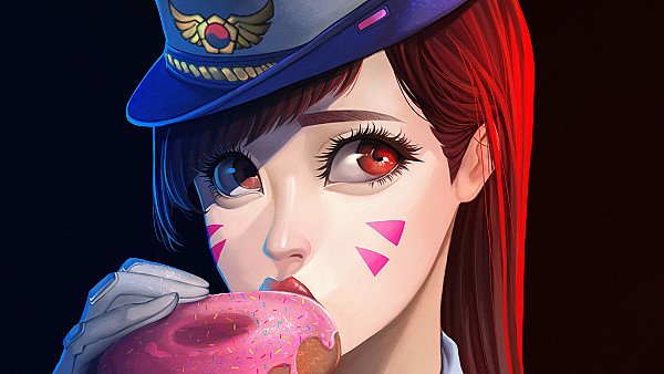 Officer Dva Donut - hdwallpaper4k