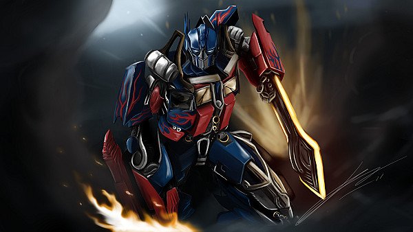 Optimus Prime Painting 4k - hdwallpaper4k