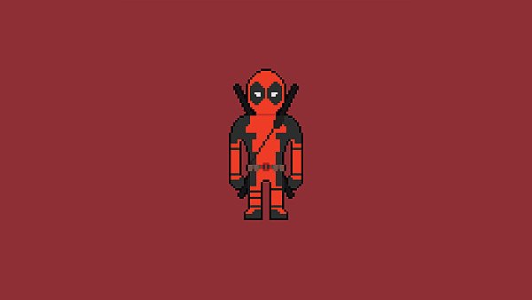 Pixel Deadpool Art - hdwallpaper4k