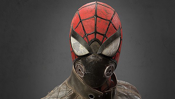 Post Apocalyptic Spider Man Mask 4k wallpaper