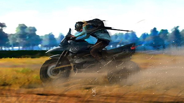 Pubg Guy On Bike - hdwallpaper4k