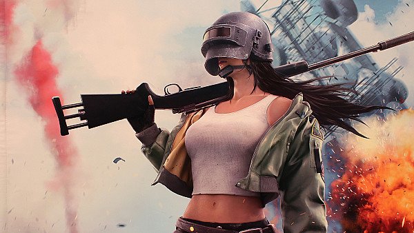 Pubg Helmet Girl 4k - hdwallpaper4k