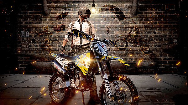 Pubg Season 10 Helmet Guy With Bike - hdwallpaper4k