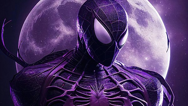 Purple Spidey Venom 4k - hdwallpaper4k