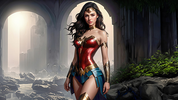 Radiant Warrior Wonder Woman - hdwallpaper4k