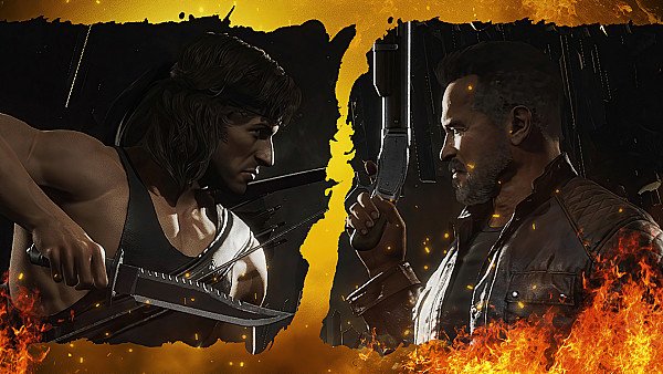 Rambo Vs Terminator Mortal Kombat 11 - hdwallpaper4k