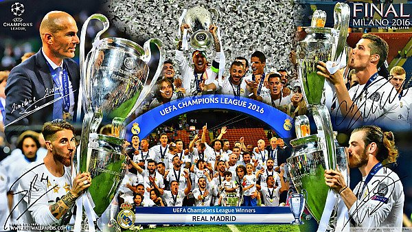 REAL MADRID CHAMPIONS LEAGUE - hdwallpaper4k