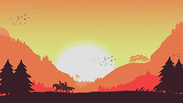 Red Dead Redemption Minimal 4k - hdwallpaper4k