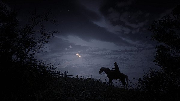 Red Dead Redemption2 Silhouette - hdwallpaper4k