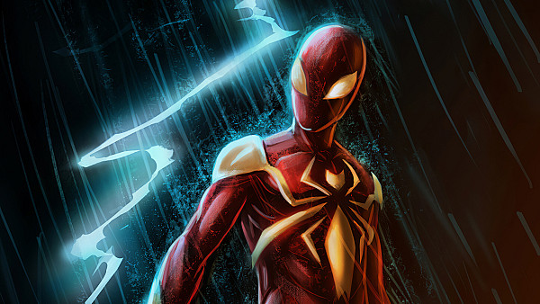 Red Gold Spiderman Suit - hdwallpaper4k