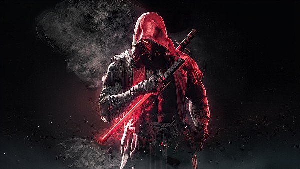 Red Hood Meets Samurai - hdwallpaper4k