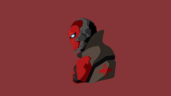 Red Hood Minimalism wallpaper