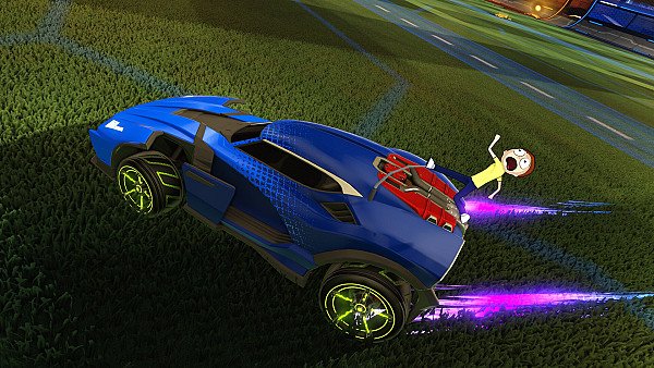 Rick And Morty Head To The Rocket League - hdwallpaper4k