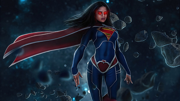 Sasha Calle As Supergirl Glowing Eyes 5k - hdwallpaper4k