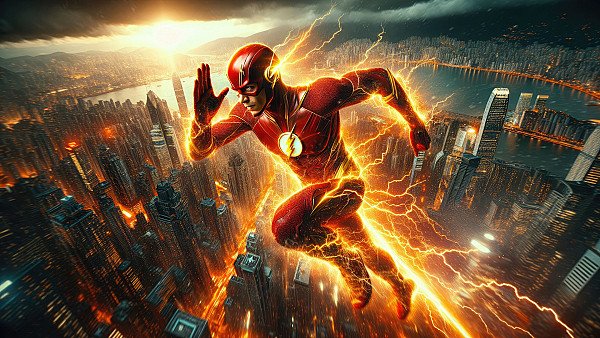 Scarlet Speedster The Flash In Action - hdwallpaper4k