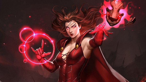 Scarlet Witch 4K Art wallpaper