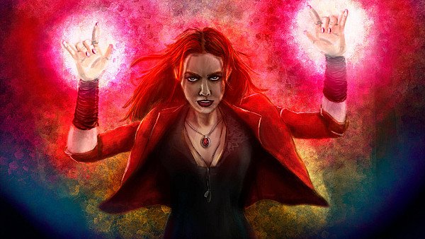 Scarlet Witch Drawing - hdwallpaper4k