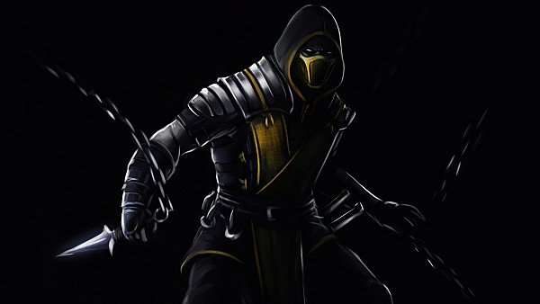 Scorpion Mortal Kombat Dark 5k - hdwallpaper4k