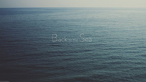 Sea Nostalgia Typography wallpaper