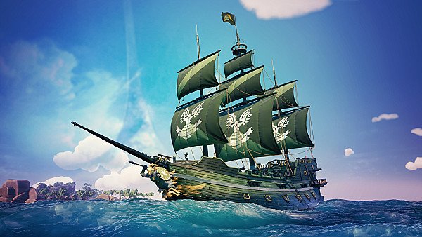 Sea Of Thieves Spartan Ship 8k wallpaper