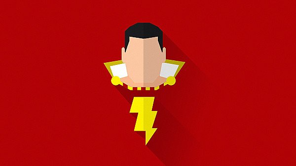 Shazam Minimal Art wallpaper