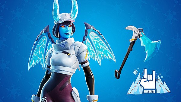 Shiver Outfit Along With The Frost Blade Pickaxe Fortnite - hdwallpaper4k