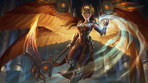 Smite Valkyrie Rage Thanatos 4k wallpaper