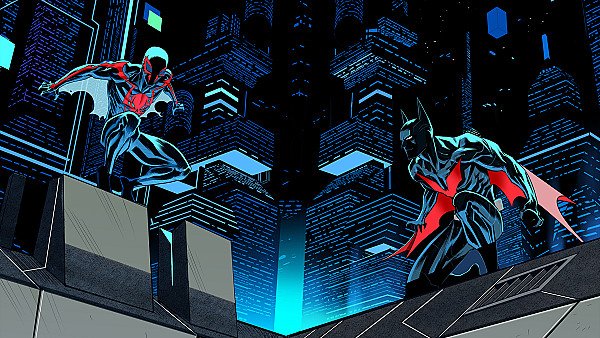 Spiderman 2099 And Batman - hdwallpaper4k