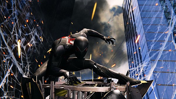 Spiderman 4k Black Suit - hdwallpaper4k