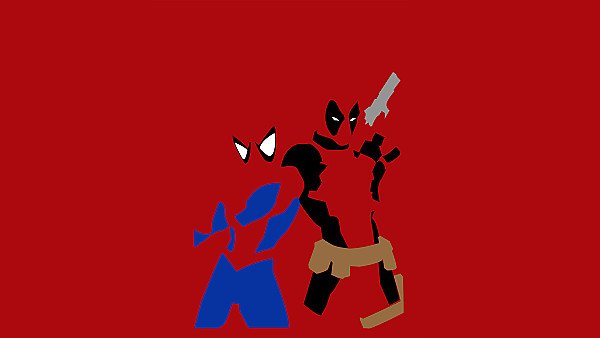 Spiderman And Deadpool Minimalism - hdwallpaper4k